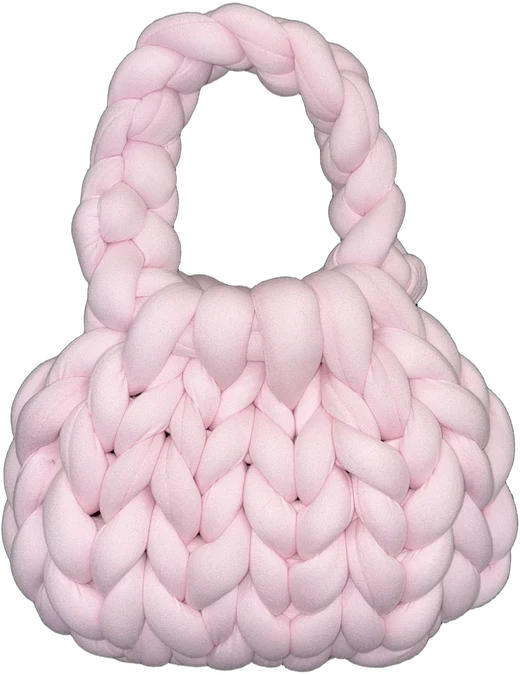 Mini con manico in rosa confetto